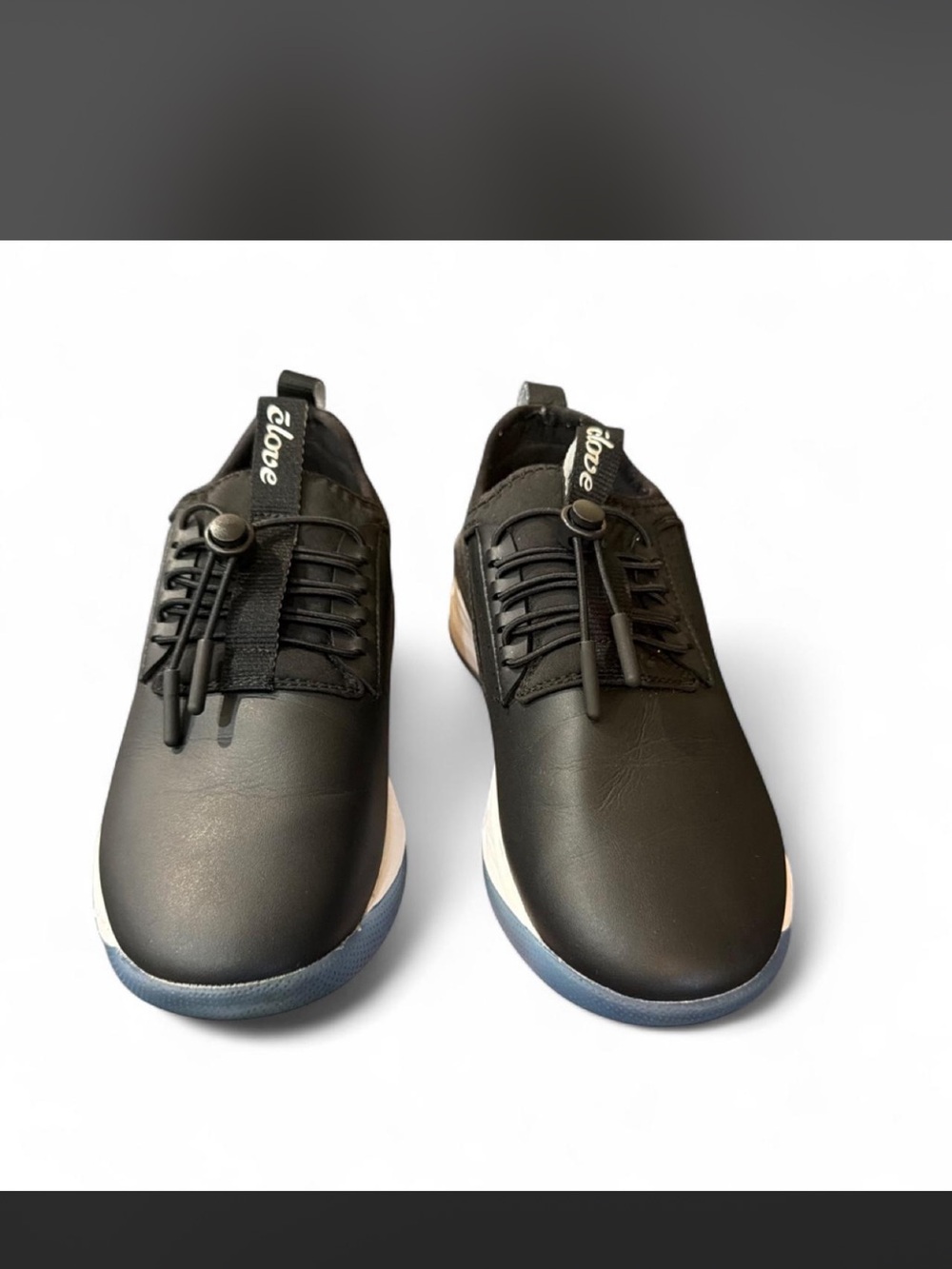 Clove  Women's Black Sneakers with Navy and White Sole